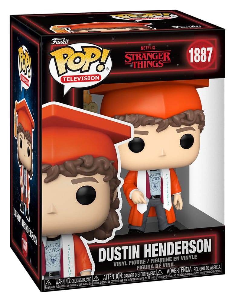 Funko Pop! Dustin Henderson #1887 | Stranger Things | Netflix | Figura Vinilo