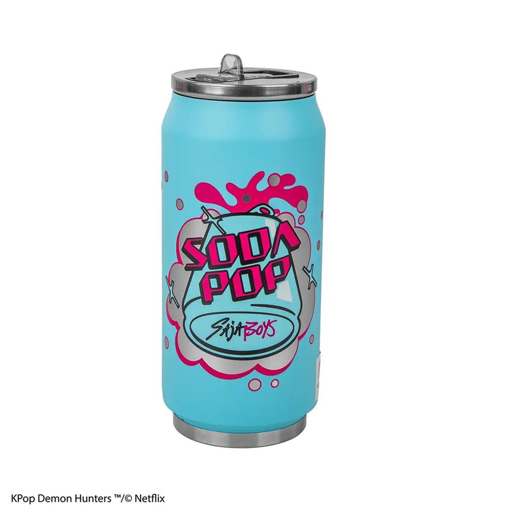 Termo Soda Pop 400ml | Accesorio Oficial KPop Demon Hunters | Aislante Térmico | Licencia Netflix | Cinereplicas
