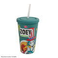 Tumbler Zoey Hamburger | Vaso Reutilizable KPop Demon Hunters | Con Pajita | Licencia Netflix | Cinereplicas