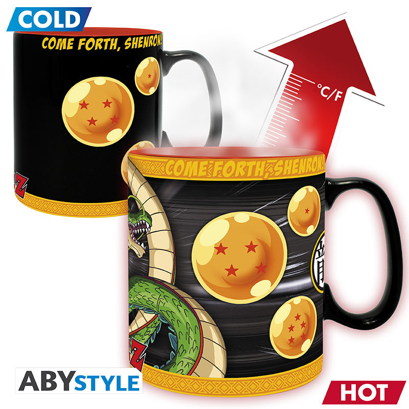 Shenron Taza Termocolora Dragon Ball Z | 460 ml Cerámica | Efecto Térmico Reactivo | Abystyle