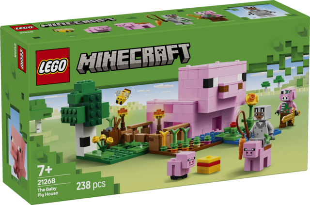 LEGO Minecraft | La Casa-Cerdo Bebé (21268) | 238 Piezas | +7 Años