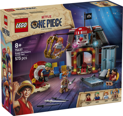 LEGO One Piece Netflix | Carpa de Circo de Buggy (75637) | 573 Piezas | +8 Años