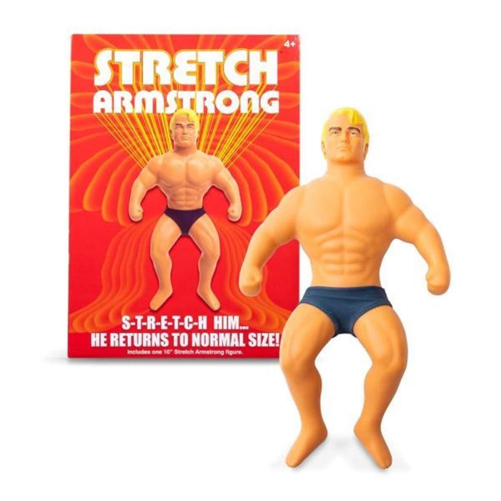 Stretch Armstrong Original | Muñeco Extensible Clásico | Se Estira x4 | Sin Pilas | +3 Años | Hasbro