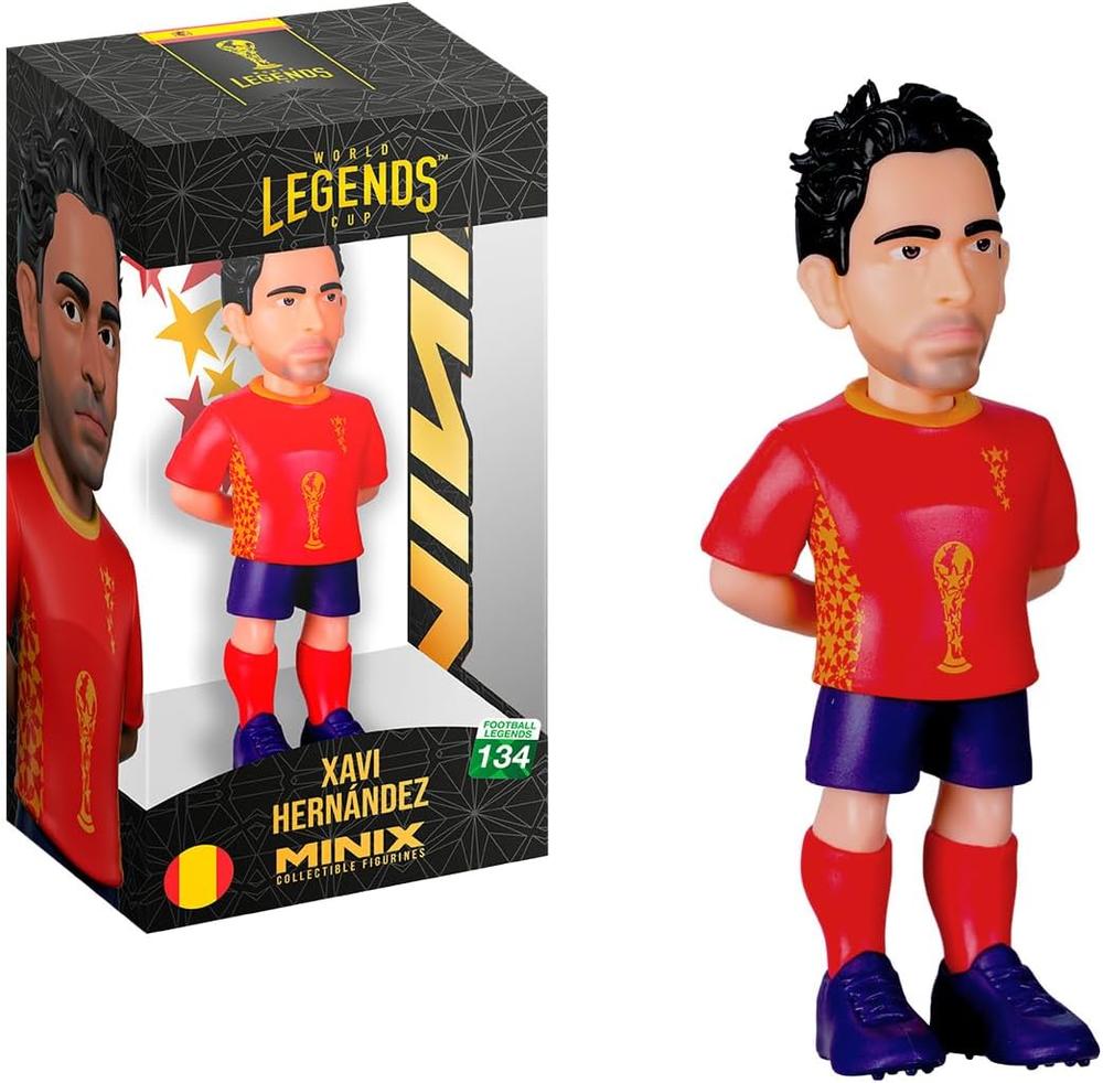 Figura Minix Xavi Hernández Selección España | Coleccionista Fútbol | 12cm