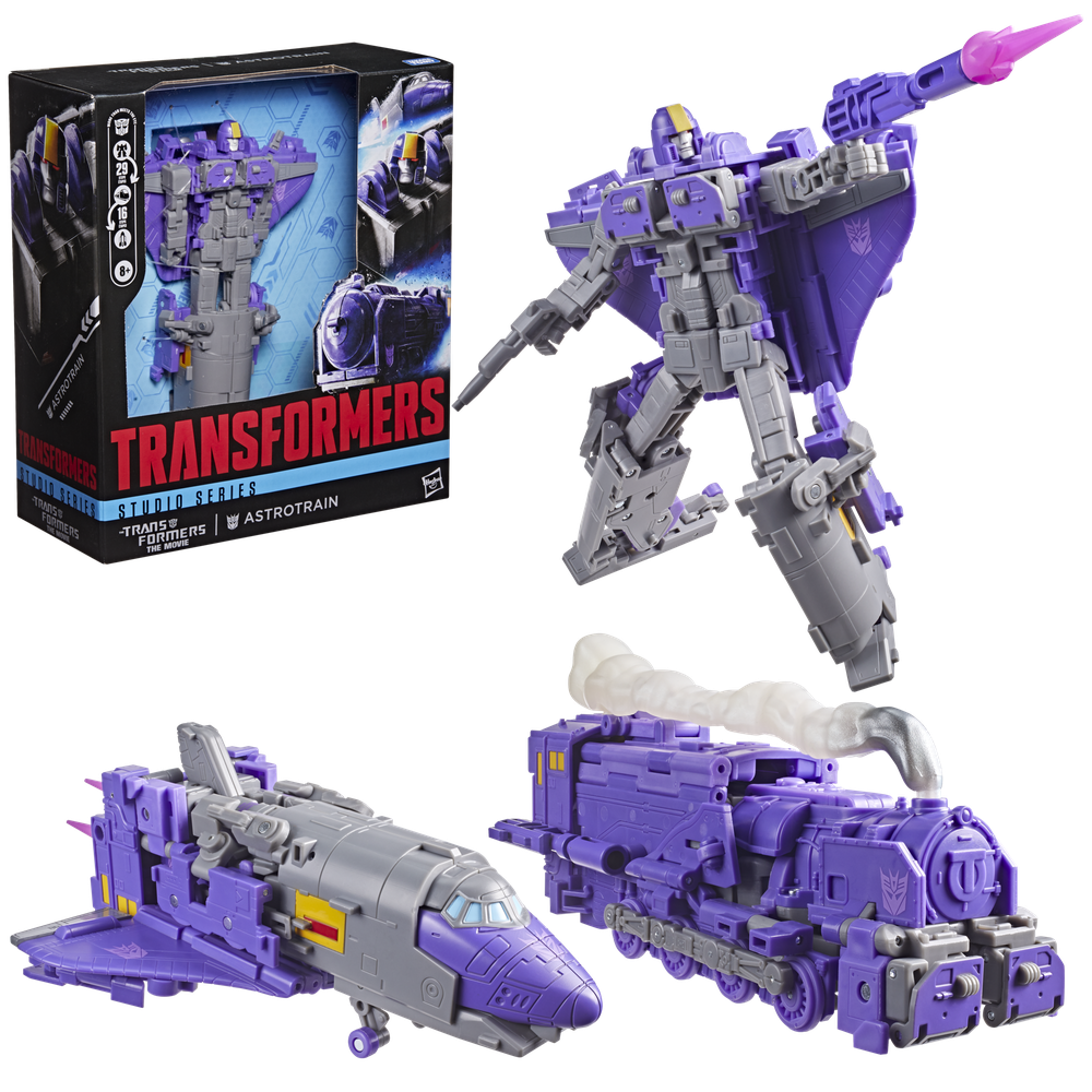 Figura Hasbro Transformers Studio Series Astrotrain | Triple Conversión | 17cm Coleccionista