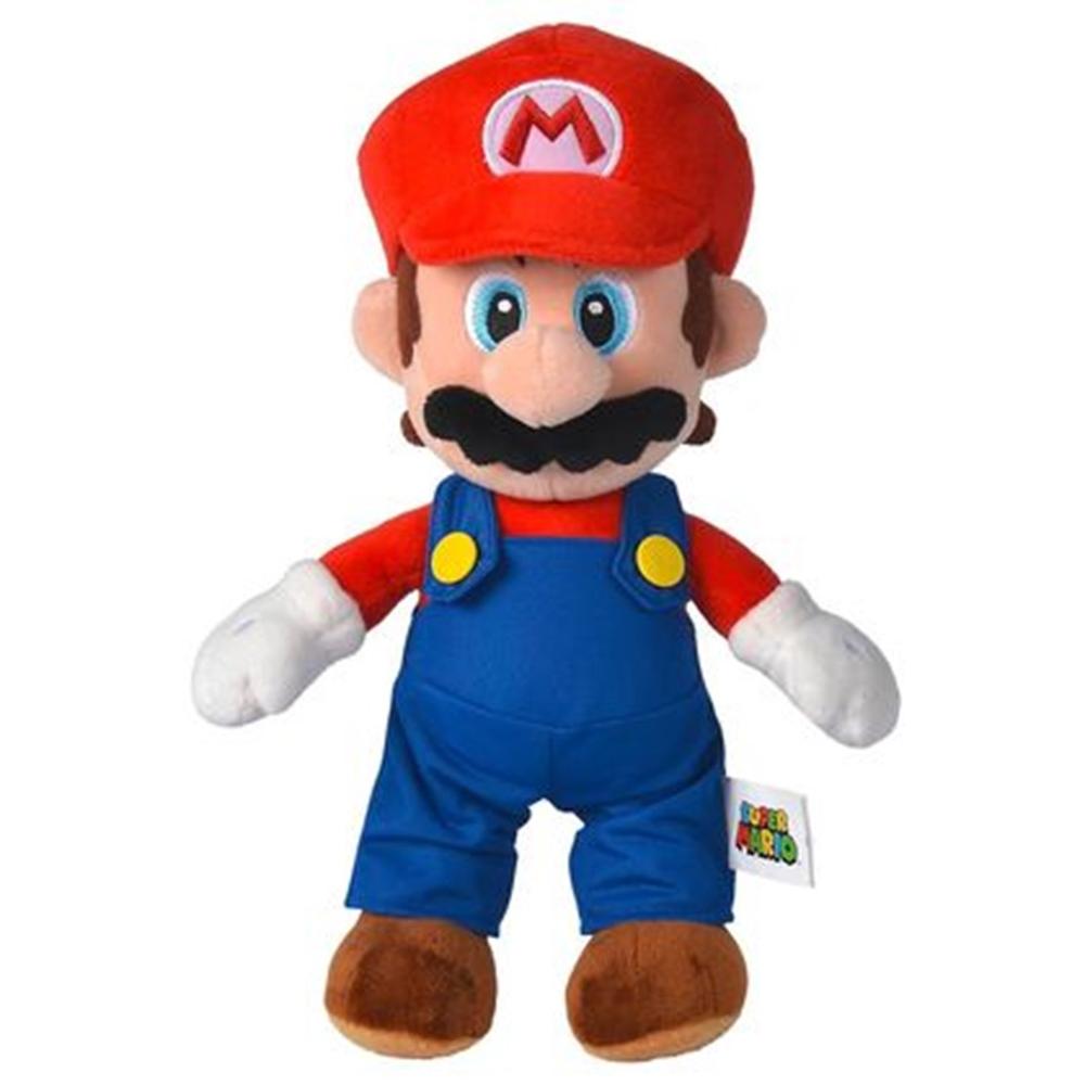 Mario Peluche 30cm | Super Mario Nintendo | Diseño Oficial | Juego y Decoración | +4 Años | Simba Toys