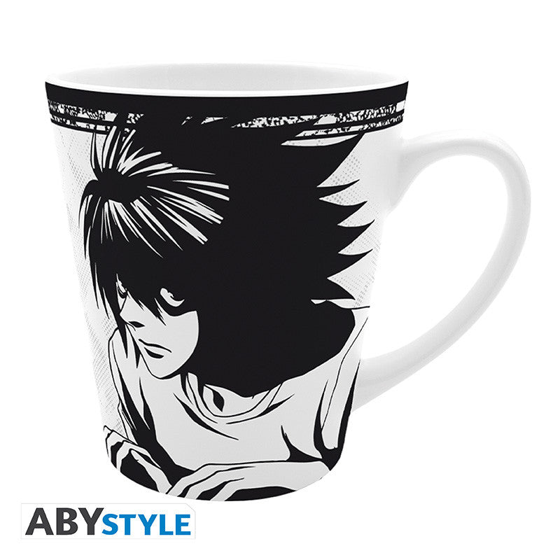 L Death Note Taza 250 ml | Cerámica Anime | Apta Microondas y Lavavajillas | Abystyle