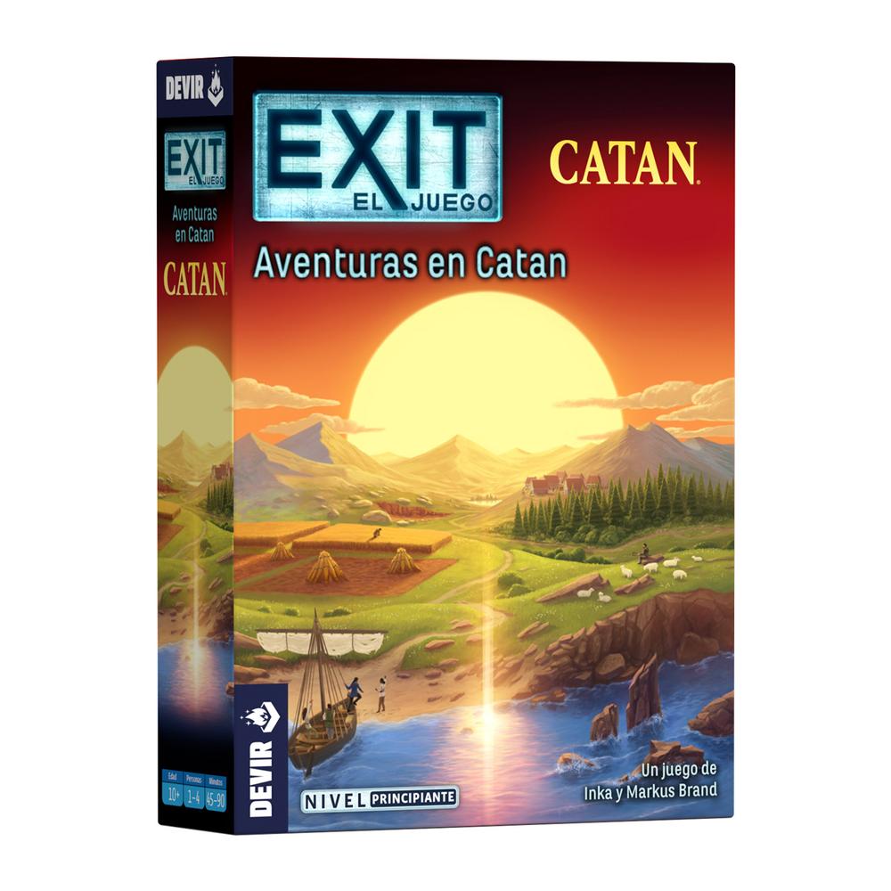 Exit: Aventuras en Catan | Escape Room en Casa | Nivel Principiante | 1-4 Jugadores | Devir