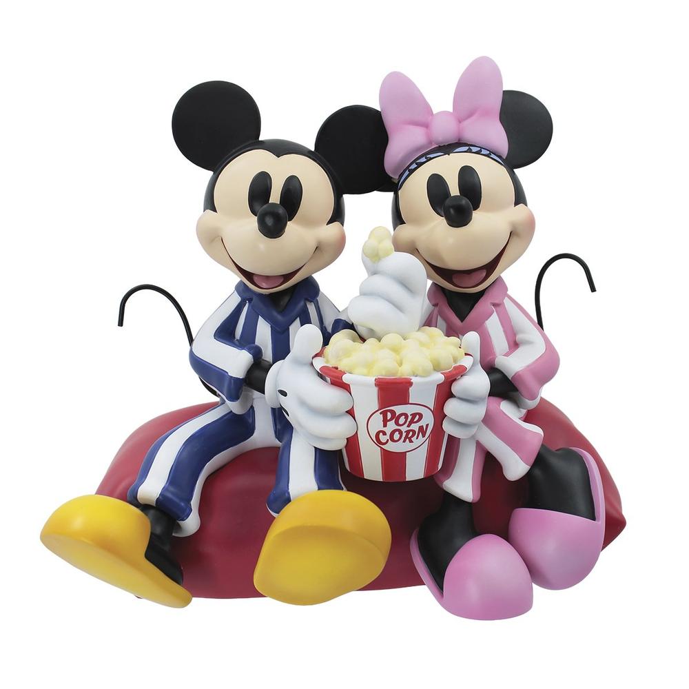 Figura Enesco Disney Mickey y Minnie Movie Night | Disney Showcase | Figura Decorativa Pareja