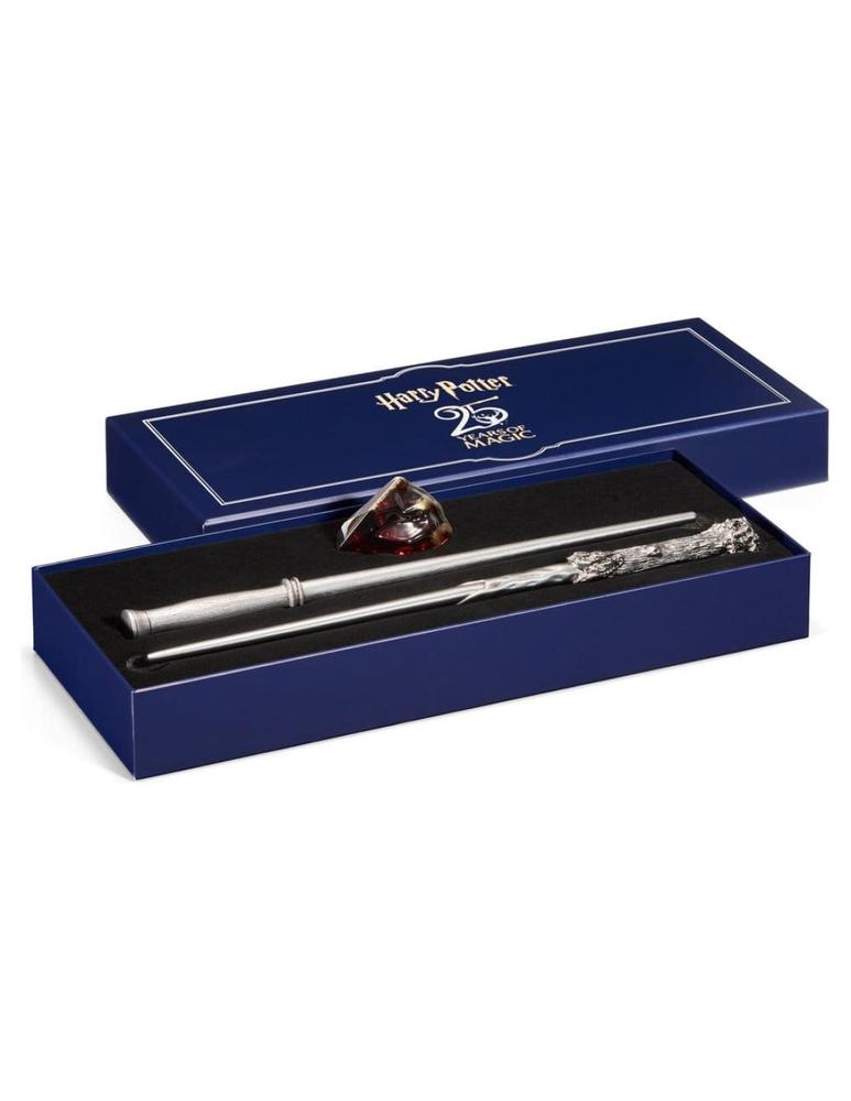 Set Aniversario Piedra Filosofal y Varitas | The Noble Collection | Harry Potter Coleccionista
