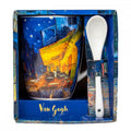 Taza con Cuchara Enesco Terraza de Café por la Noche Van Gogh | Arte | Caja de Regalo