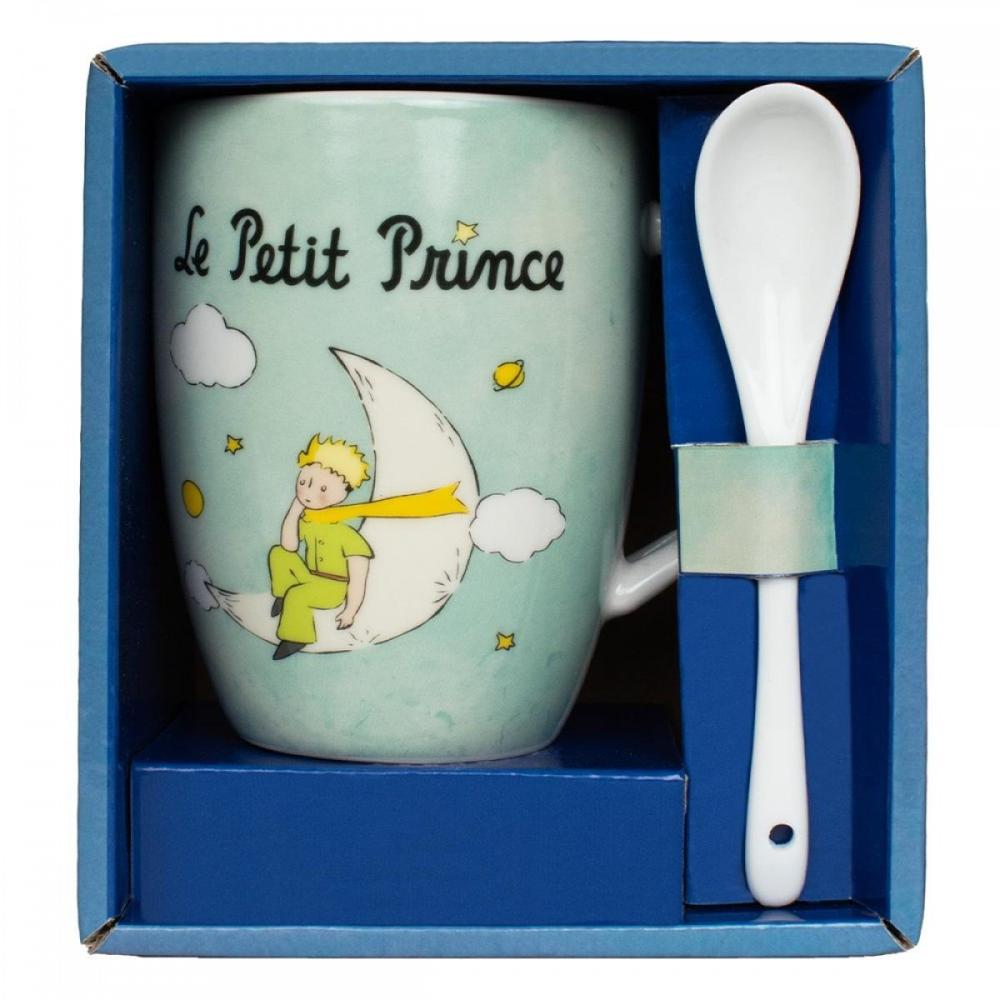 Taza con Cuchara Enesco El Principito en la Luna | Caja de Regalo | Merchandising