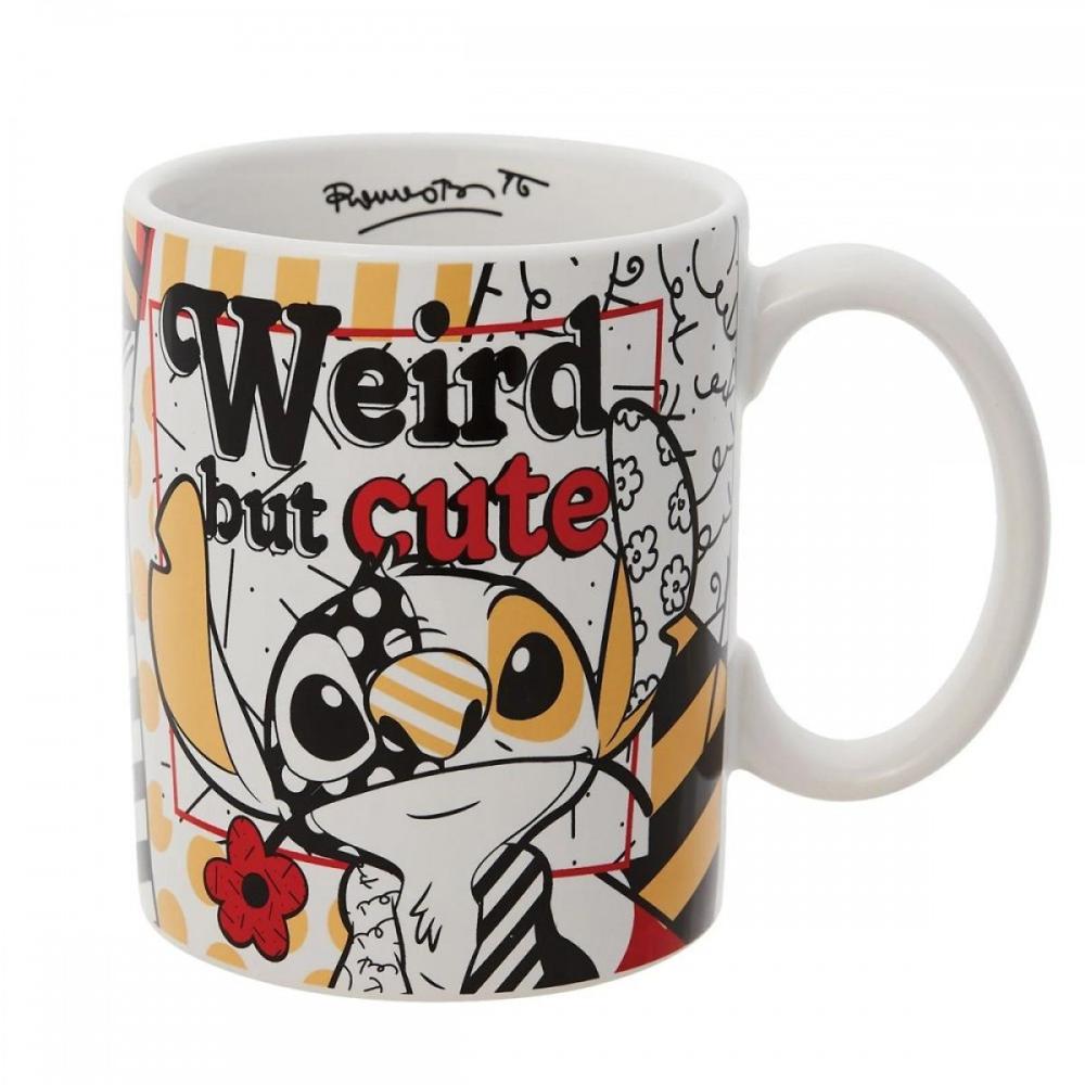 Taza Enesco Disney Stitch "Weird But Cute" | Merchandising Disney | Taza Decorativa