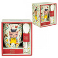 Taza con Cuchara Enesco El Gato Campestre | Diseño Floral | Caja de Regalo