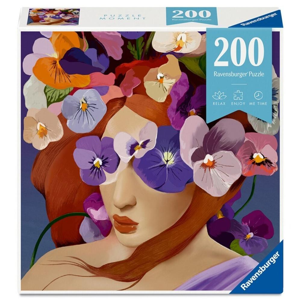 Puzzle Moment Violeta | Rompecabezas 200 Piezas | Arte Floral | Ravensburger