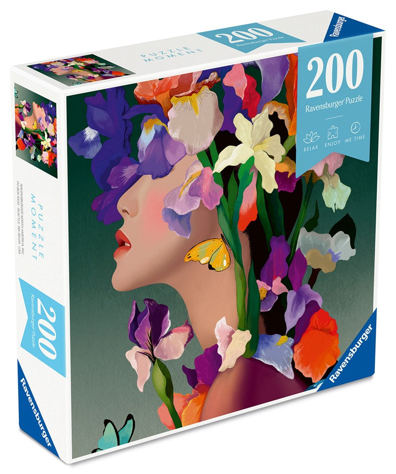 Puzzle Moment Iris | Rompecabezas 200 Piezas | Diseño Floral | Ravensburger