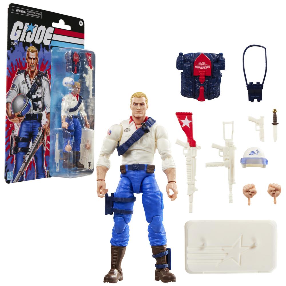 Figura Hasbro G.I. Joe Duke | Figura Articulada con Accesorios Militares | Coleccionista