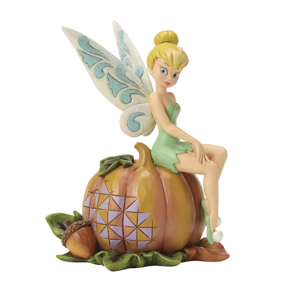 Figura Enesco Disney Campanilla en Calabaza | Figura Decorativa Otoño | Coleccionista