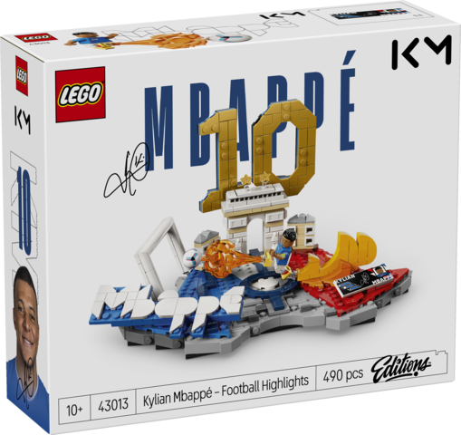 LEGO Fenómenos del Fútbol | Kylian Mbappé (43013) | 490 Piezas | +10 Años