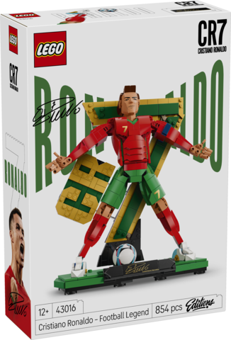 LEGO Editions | Cristiano Ronaldo: Leyenda del Fútbol (43016) | 854 Piezas | +12 Años