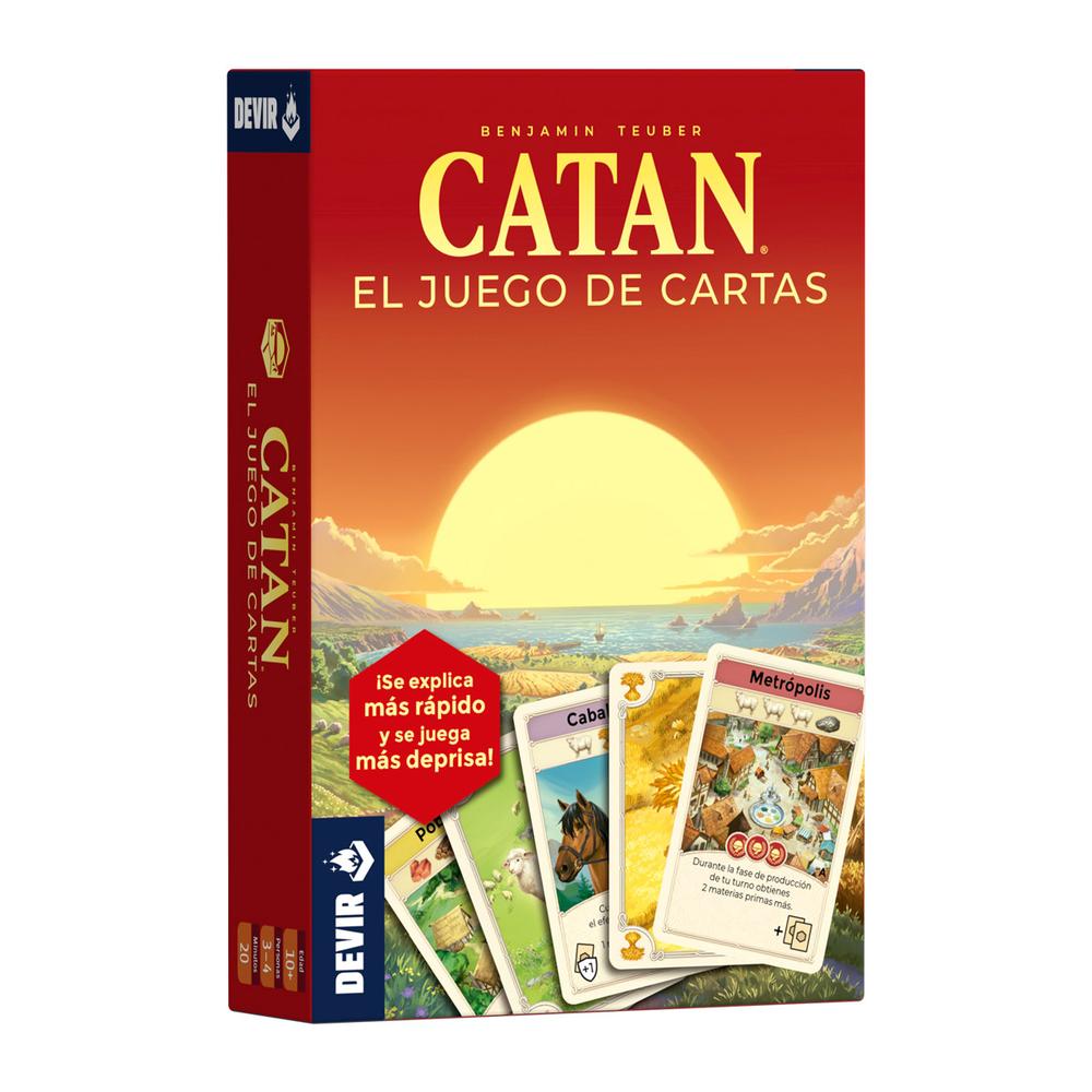 Catan: Juego de Cartas | Versión Compacta del Clásico | 2-4 Jugadores | +10 Años | Devir