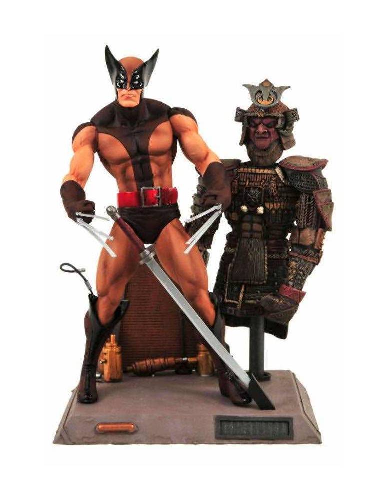 Figura Brown Wolverine Marvel Select | Diamond Select Toys | 18cm Coleccionista