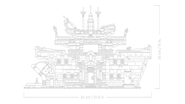 Lego one piece restaurante flotante baratie