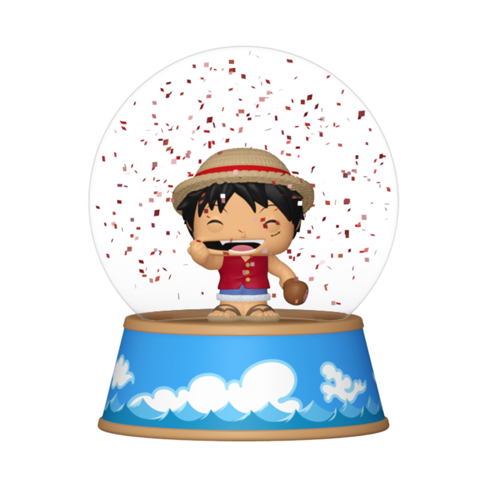 Funko Pop! Mini Glitter Globes One Piece | Luffy, Zoro, Nami & Sanji | Figura Coleccionista