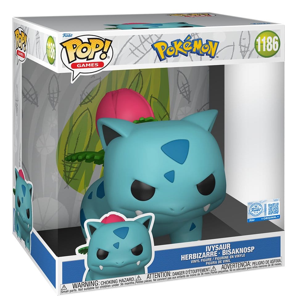 Funko Pop! Jumbo Ivysaur #1195 | Pokémon | Figura Vinilo Coleccionista