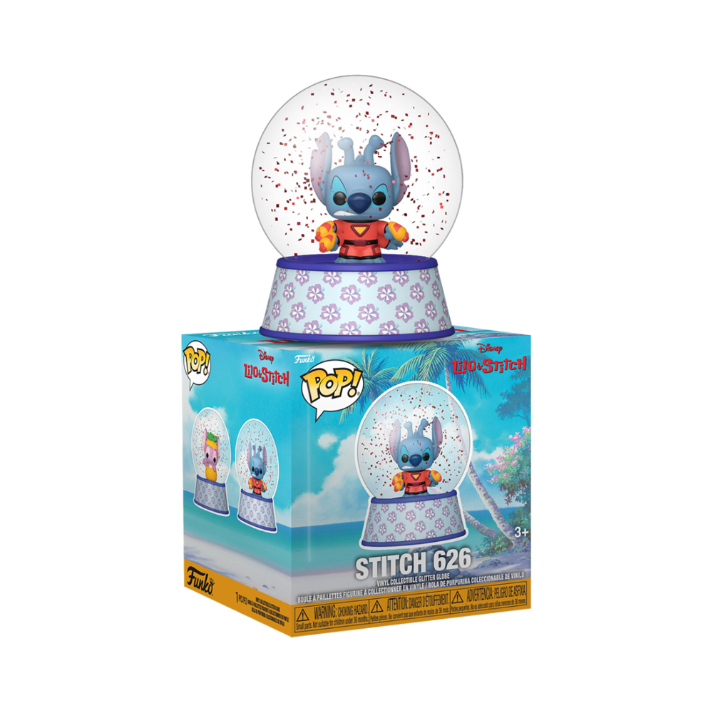 Funko Pop! Mini Glitter Globe Stitch | Disney Lilo & Stitch | Figura Coleccionista