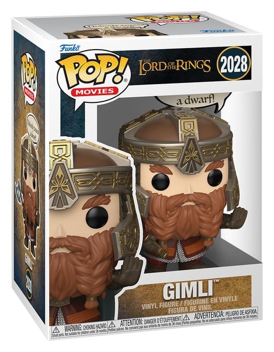 Funko Pop! Sayings Gimli | El Señor de los Anillos | Figura Vinilo Coleccionista