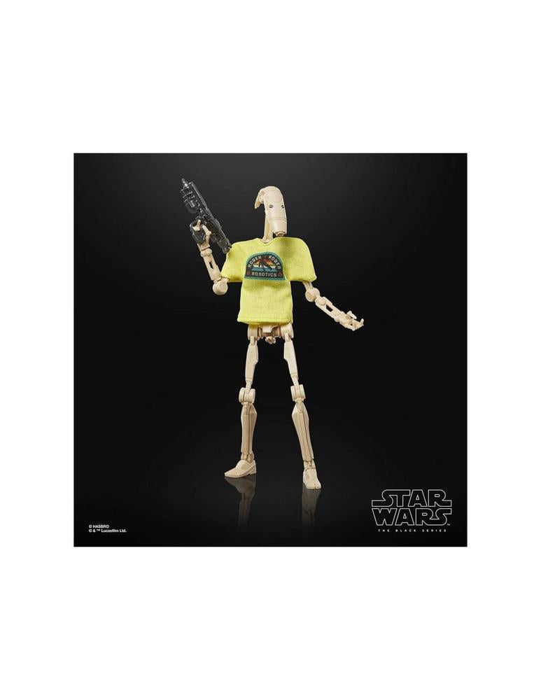 Figura Hasbro Star Wars Black Series B1 Battle Droid | May The 4th Be With You | Camiseta Incluida