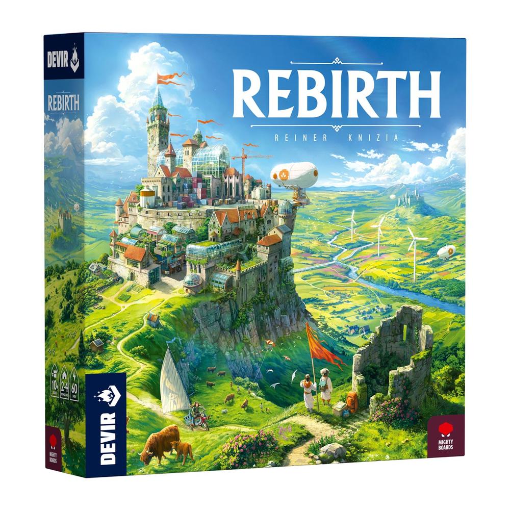 Rebirth | Juego de Mesa Estrategia y Control Territorial | 2-4 Jugadores | Reiner Knizia | Devir