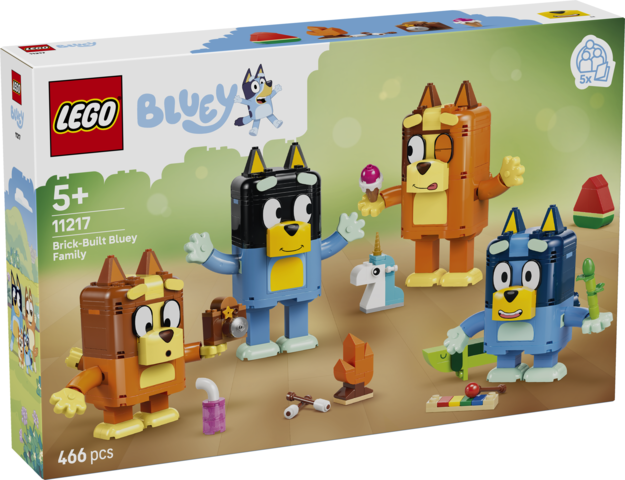 LEGO Bluey | Familia de Bluey para Construir (11217) | 466 Piezas | +5 Años