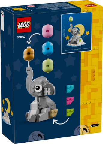 Lego beb elefante en el cielo