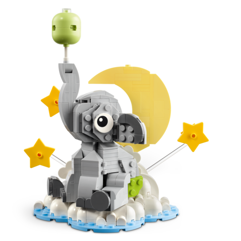 Lego beb elefante en el cielo