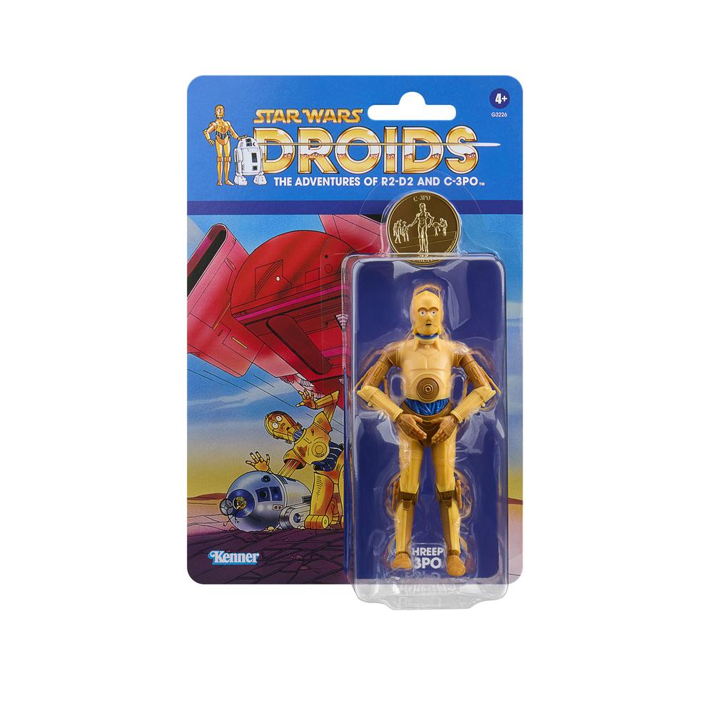 Figura Hasbro Star Wars Droids C-3PO | The Adventures of R2-D2 and C-3PO | Vintage Blister