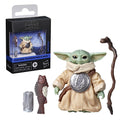 Figura Hasbro Star Wars Black Series Grogu | The Mandalorian | Con Bastón y Accesorios