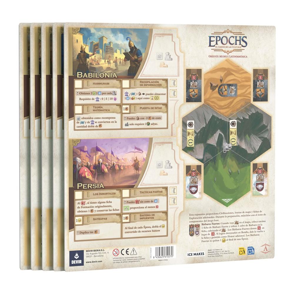 Epochs: Oriente Medio y Latinoamérica | Expansión | Juego de Mesa Estrategia | Ice Makes