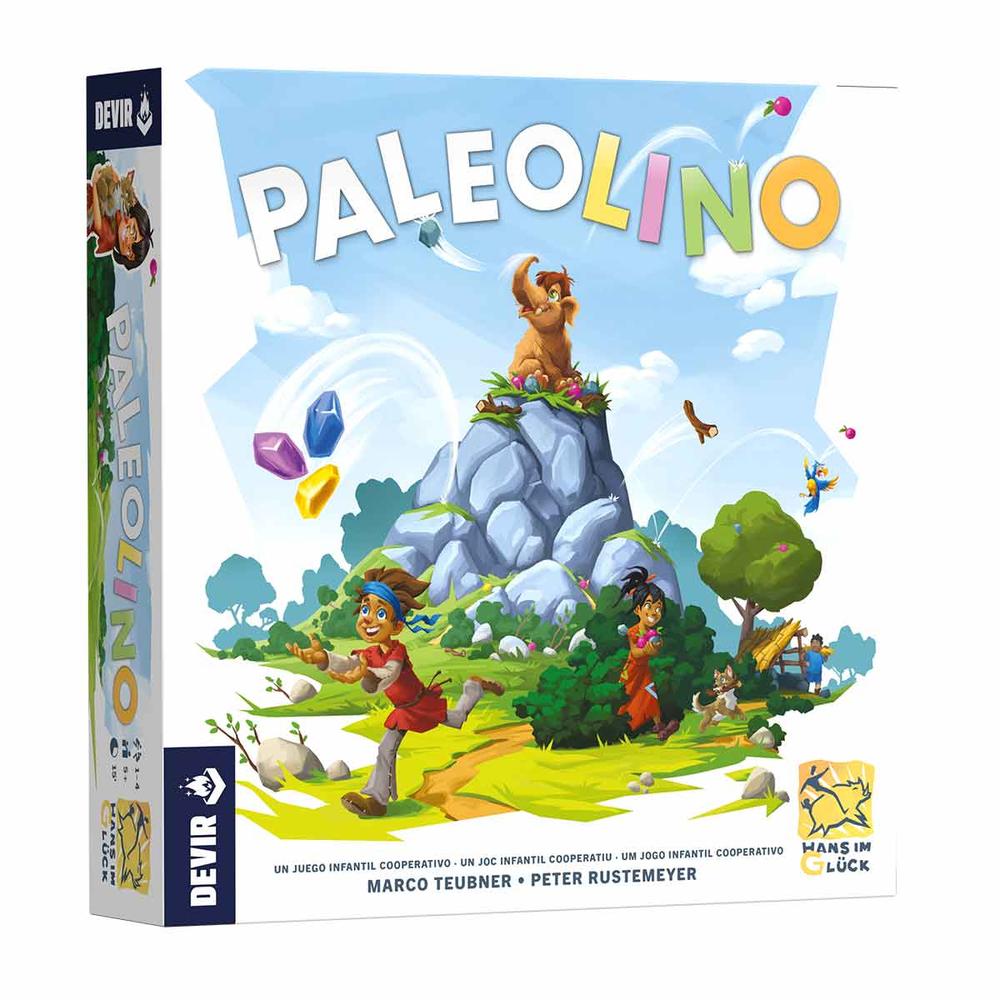 Paleolino | Juego de Mesa Cooperativo Infantil | 1-4 Jugadores | +5 Años | Devir