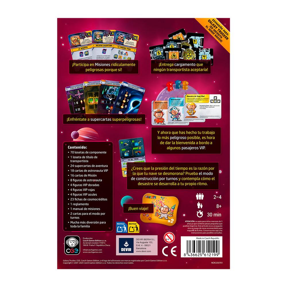 Galaxy Trucker: ¿Hacer Qué?! | Expansión | Juego de Mesa Estrategia | 2-4 Jugadores | CGE
