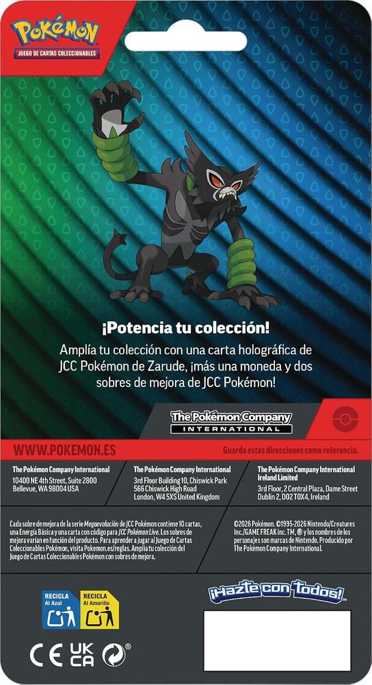 Pokemon tcg blister 2 sobres mejora