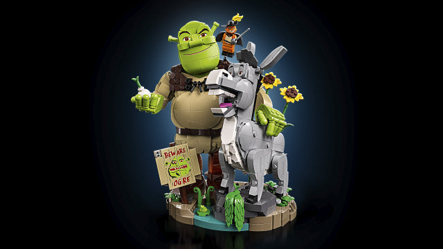 Lego shrek asno y gato