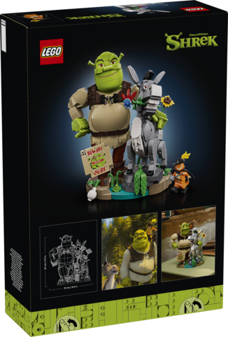 Lego shrek asno y gato