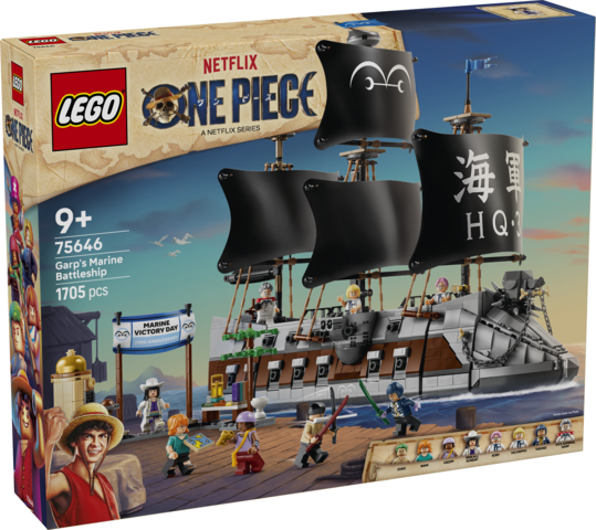 Lego one piece netflix marina garp