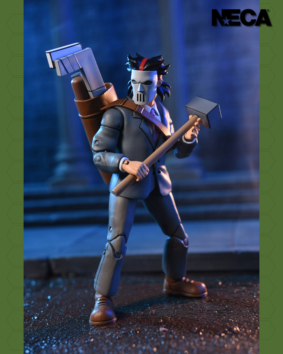 Figura NECA | Casey Jones & Split Foot Soldier Pack 2 | TMNT Scale Action | 18 cm | Coleccionista