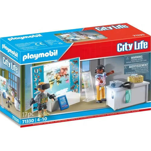 Playmobil Aula Virtual (71330) | Proyector y Gafas de RV | 17 Piezas | +4 Años