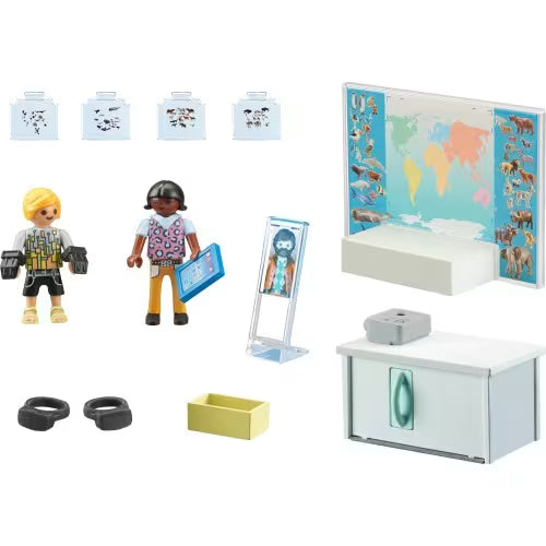 Playmobil Aula Virtual (71330) | Proyector y Gafas de RV | 17 Piezas | +4 Años