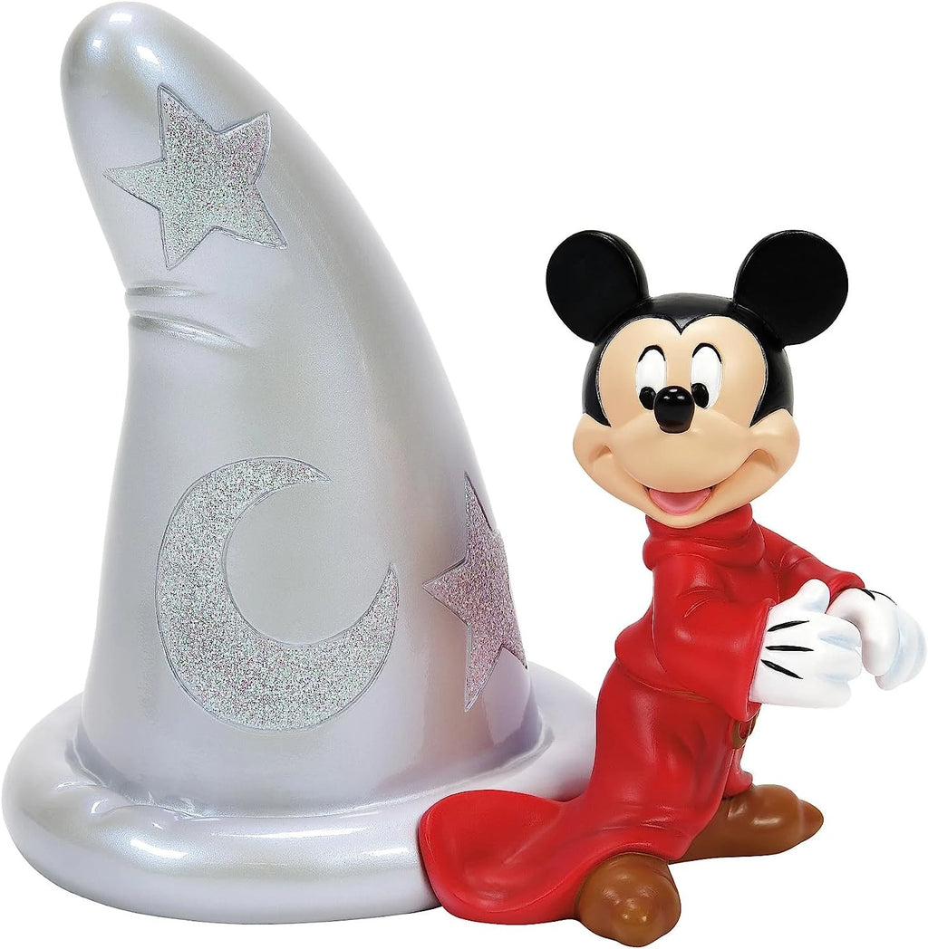 Mickey y Minnie con Sombrero | Figura Decorativa Disney 12,7 cm | Enesco