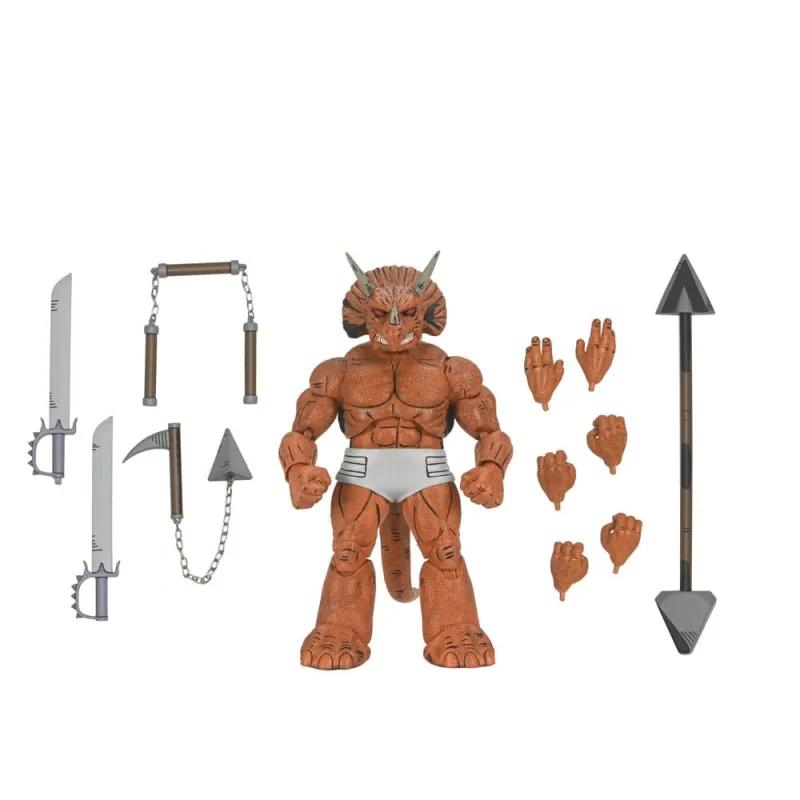 Figura NECA | Triceraton Gladiator | TMNT Mirage Comics Scale Action | 18 cm | Coleccionista